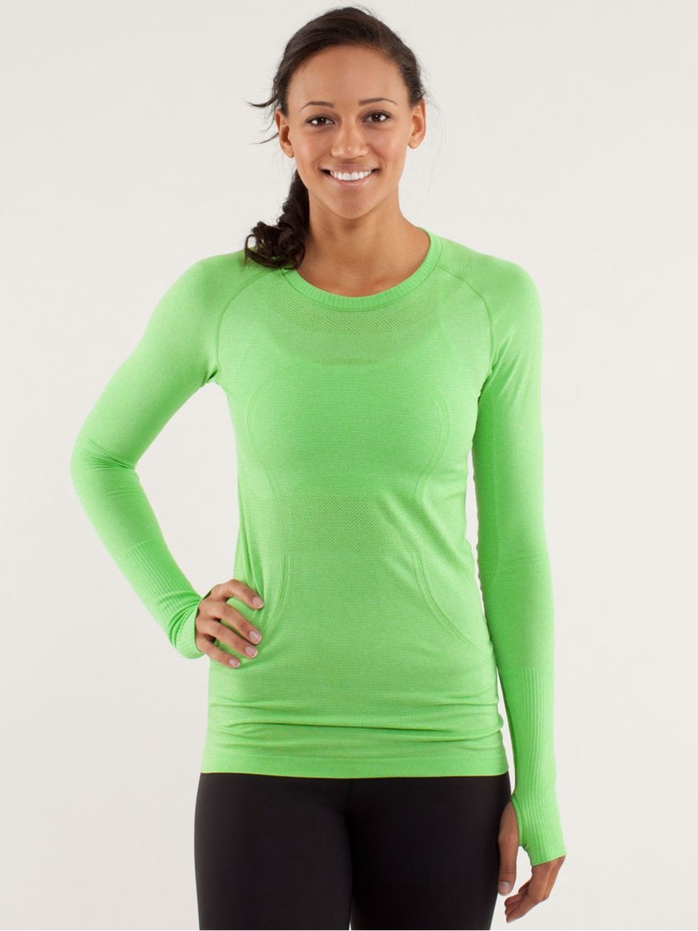 Lululemon Run: Swiftly Tech Long Sleeve Shirt Frond Green Size 6
